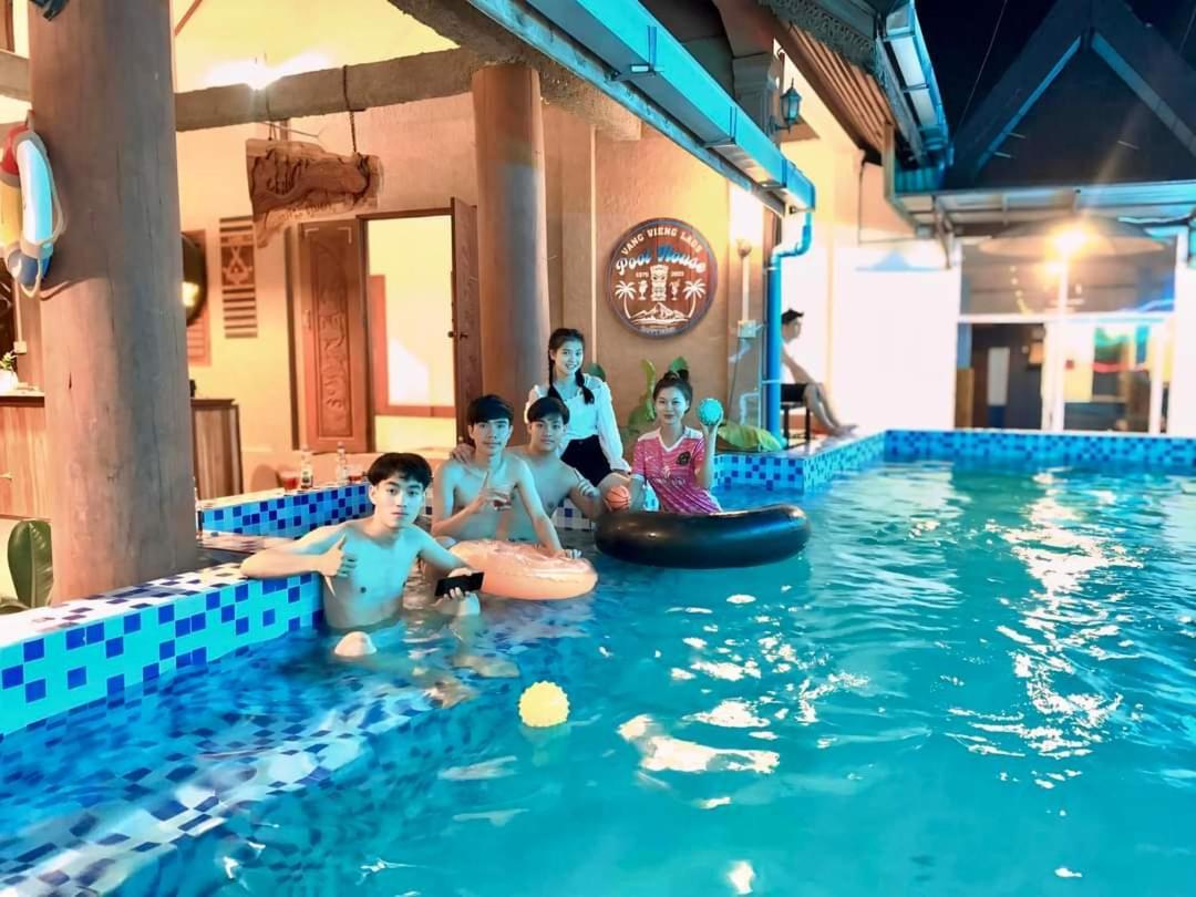 Vangvieng Pool House Hotel Vang Vieng Dış mekan fotoğraf